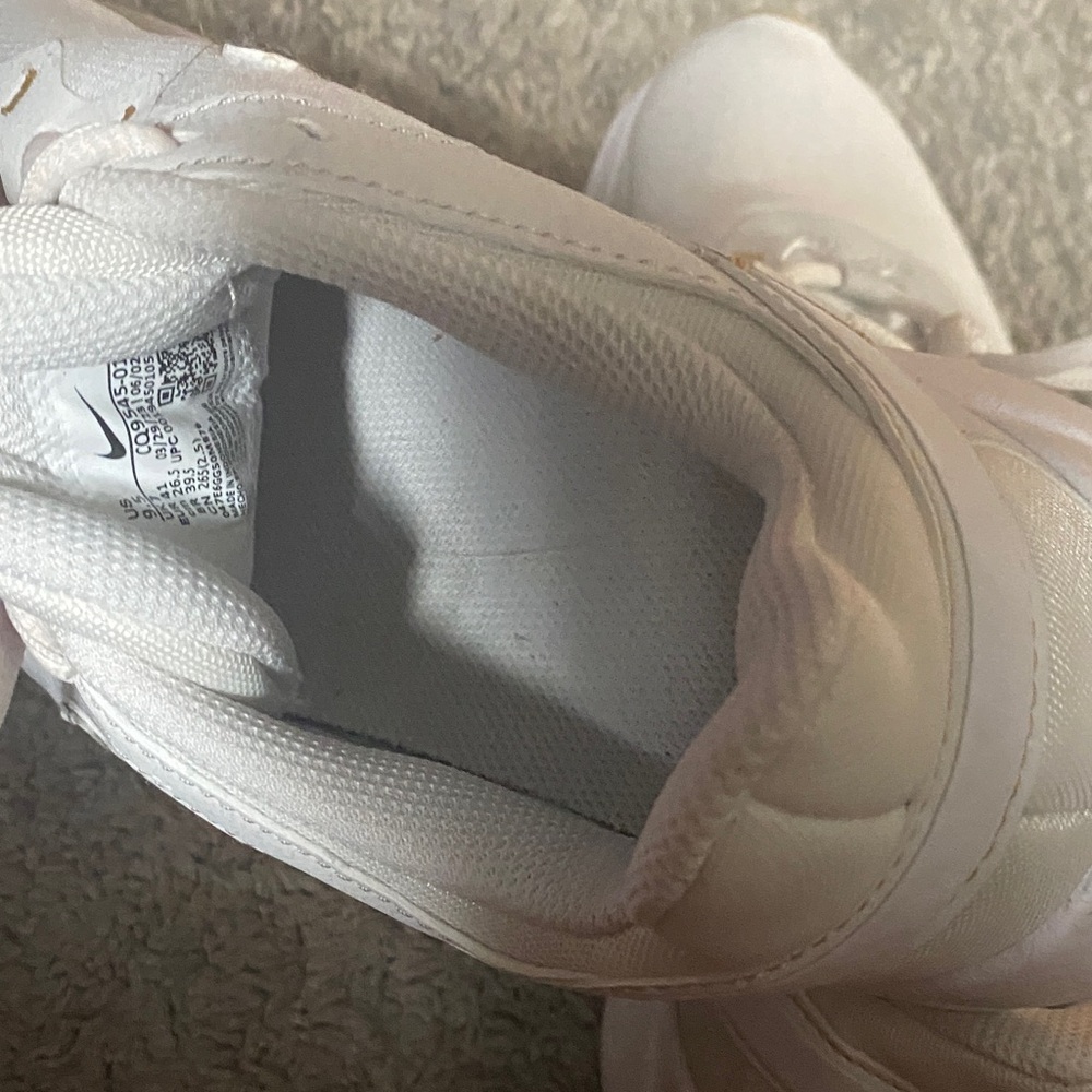 Nike Women's White and Gold Accent Sneakers - Picture 7 of 9